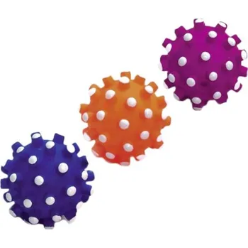 Hračka pro psa Hračka vinyl ježatý míček Flamingo 10cm