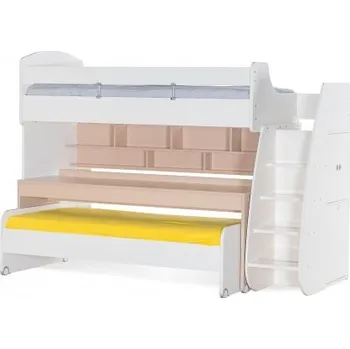 Postel Multifunkční postel II s výsuvným stolem a postelí Andy - béžová