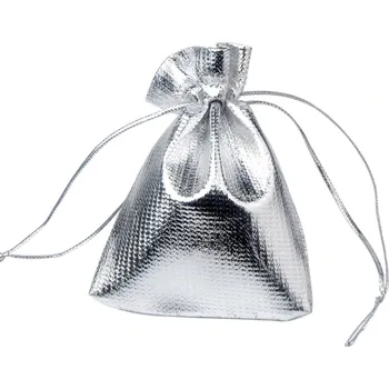 Dárková krabička Amparo Miranda® Dárkový pytlíček 9x12cm 5ks, Barva sříbrná