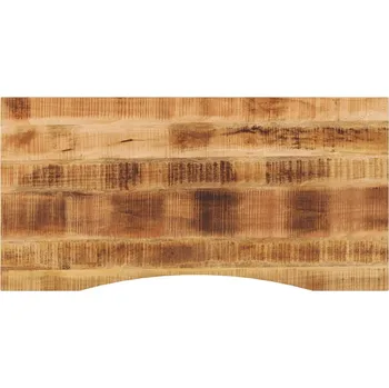 Stolní podložka zahrada-XL Stolní deska s výřezem 120x60x2,5 cm masivní hrubý mangovník 370188