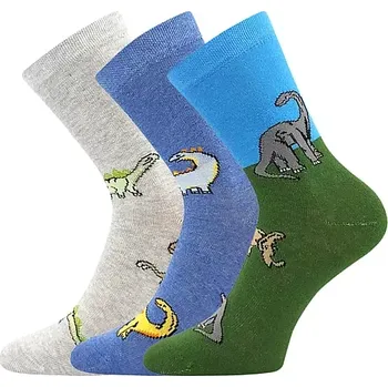 057-21-43 XVI dětské ponožky Boma - mix DINOSAUŘI