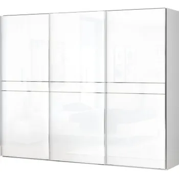 Šatní skříň Třídveřová posuvná skříň Tiana š.272cm-bílá - základní