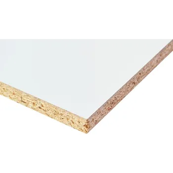 Dřevotřísková deska Nábytková deska, bílá, 1398 × 698 × 16 mm, dřevotříska LAM16PFW10036981398