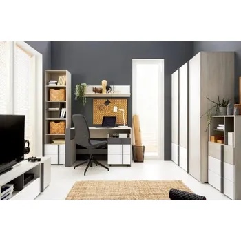 Dětský pokoj Studentský pokoj Mateo II - dub/bílá/šedá