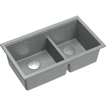 Kuchyňský dřez Quadron Logan dřez graniteq 76x45 cm šedá/grafitová/onyx HQL7645U5_BS_U
