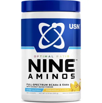 Aminokyselina USN Nine Aminos 330 g Příchuť: ananas
