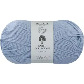 Příze Novita 7 Brothers Nature 109 Světle modrá (Ponožková příze 7 Veljestä Gezeiten )
