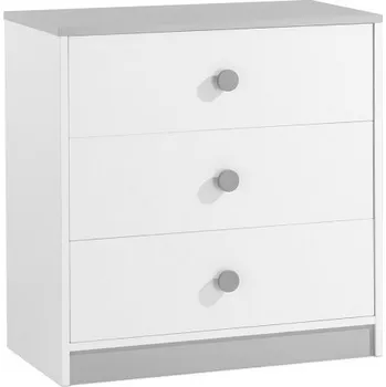 Komoda Zásuvková komoda Spencer - bílá/šedá
