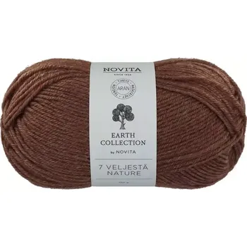 Příze Novita 7 Brothers Nature 295 Oříšková (Ponožková příze 7 Veljestä Milchkappe )