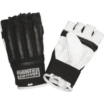 Boxerské rukavice Pytlové rukavice Fighter - černá/bílá, JE-1401 L