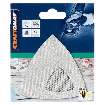 Brusný papír Craftomat Brusná mřížka, 93 × 93 mm, zrnitost: 80, 5 ks 260925B712