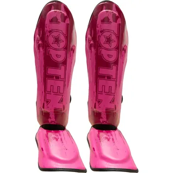 Chránič holeně pro bojový sport Chrániče holení Top Ten Power Ink - růžová L