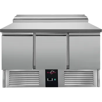 DASgastro Saladeta / přípravný stůl - 1,36 x 0,7 m - se 3 dveřmi