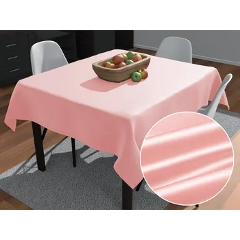 ubrus Saténový čtvercový ubrus polyesterový Satén LUX-061 Světle korálově růžový 40x40 cm