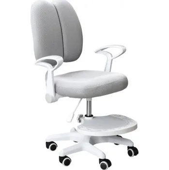 Rostoucí židle s podnoží a šlemi ANAIS - šedá/bílá