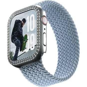 Pouzdro na mobilní telefon PanzerGlass® SAFE Apple Watch 10/11 (46mm) bumper třpytivě stříbrný rámeček