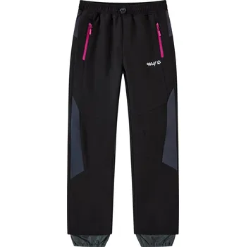 Dívčí zateplené softshellové kalhoty černé WOLF B2495 Velikost: 116