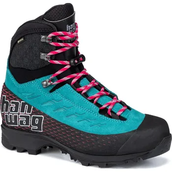 Dámská treková obuv Vysokohorská bota dámská HANWAG Ferrata Tour Lady GTX Icefall/Black - 40,5