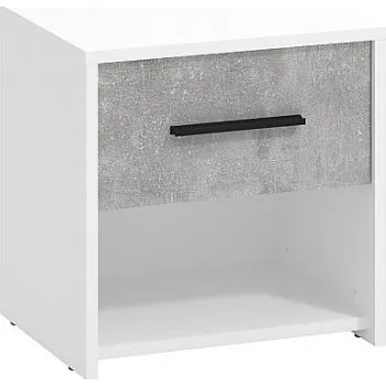 Zrcadlo Set nočních stolků Geralt - bílá/beton