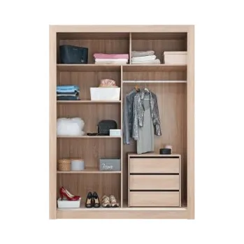 Šatní skříň Šatní skříň Angelika s posuvnými dveřmi a kontejnerem III - dub sonoma