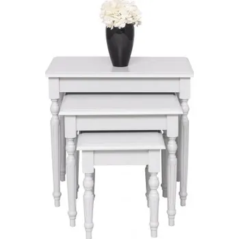 Konferenční stolek Set odkládacích stolků Percy 80 - světle šedá