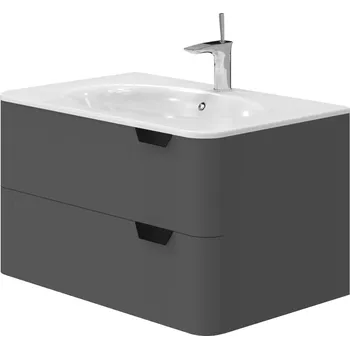 Koupelnový nábytek Lavedo Velluto Grey 80 koupelnová skříňka s umyvadlem