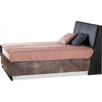 Postel Studentská postel 120x200 s výklopným úložným prostorem Falko - dub rebap/bronz