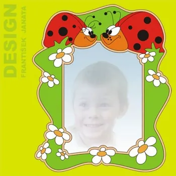 Zrcadlo Dřevěné zrcadlo ručně malované