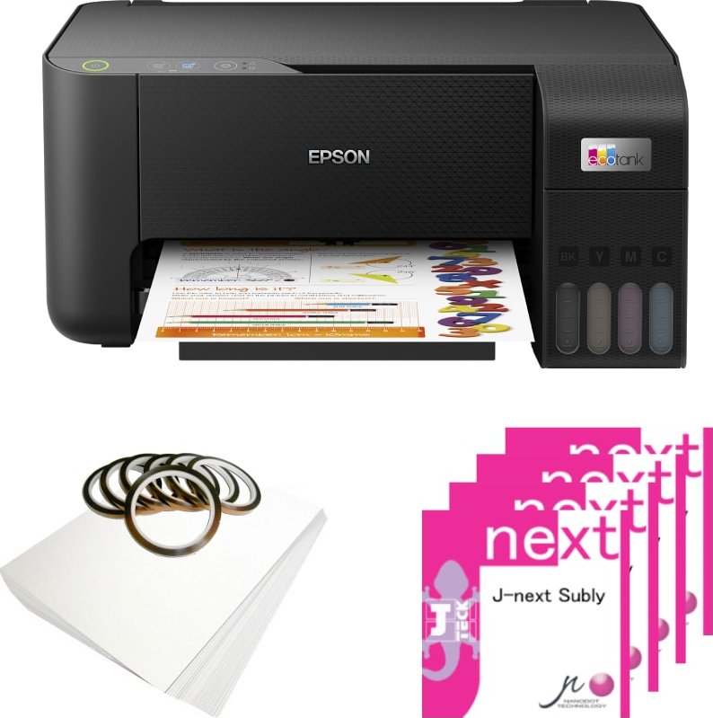 Sublimační tiskárna Epson EcoTank L3210 + inkoust J-Teck J-Next + Sublimační papír DELUX 120 A4
