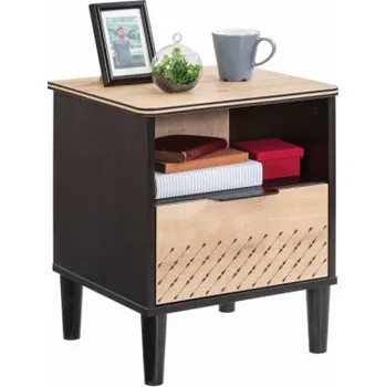 Noční stolek Noční stolek Sirius - dub černý/dub zlatý