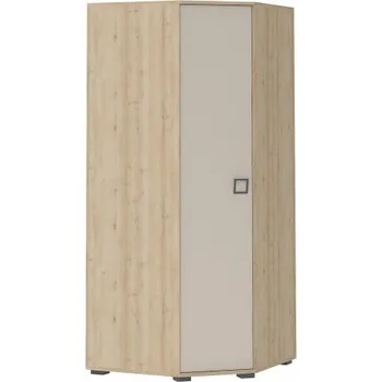 Šatní skříň Rohová šatní skříň II Sloane - buk/béžová