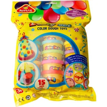 Modelovací hmota Modelína barevná velká kreativní párty sada 15 kelímků v sáčku