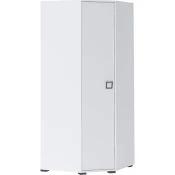 Šatní skříň Rohová šatní skříň II Sloane - bílá