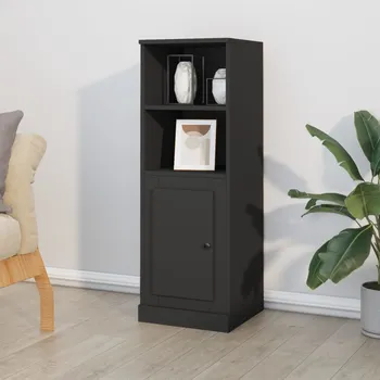 Příborník do zásuvky Nábytek XL Skříň highboard černá 36 x 35,5 x 103,5 kompozitní dřevo 816321