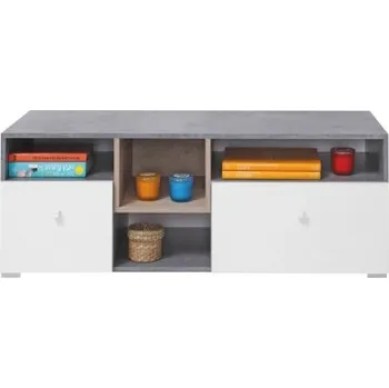 Televizní stolek Televizní stolek Omega - bílá/dub/beton