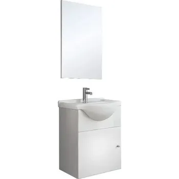 Koupelnový nábytek Koupelnový set Mini, 45 cm, dřevotříska, bílý 22209971