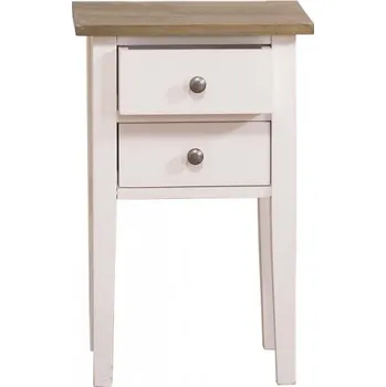 Noční stolek Noční stolek Splendor 475 - bílá/hnědá