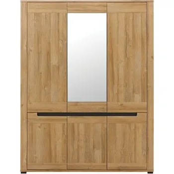 Šatní skříň Šatní skříň se zrcadlem Memphis 8 - dub granson/grafit