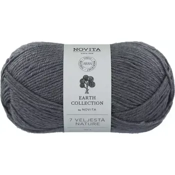 Příze Novita 7 Brothers Nature 48 Šedá (Ponožková příze 7 Veljestä Fels )