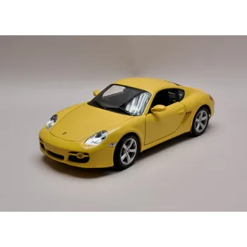 autíčko Porsche Cayman S (987c) žlutá 1:18 Welly