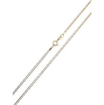 Řetízek Řetízek Valentino s bílým zlatem, plný, 48 cm, 4,23 g, Au 585