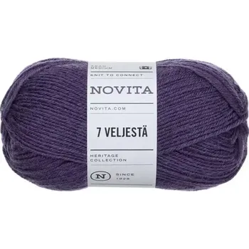 Příze Novita 7 Brothers 777 Ostružinová (Ponožková příze 7 Veljestä Krokus )