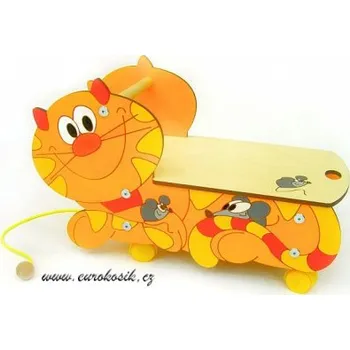 Odrážedlo Vozítko Kočka žlutá