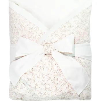 Zavinovačka enie baby Péřová zavinovačka 80x80 cm LITTLE PINK FLOWERS / WHITE