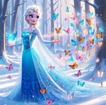 Diamantové malování Diamantové obrázky 30x40 Elza