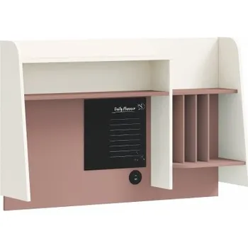 Psací stůl Velký nástavec na psací stůl Beauty - béžová/růžová