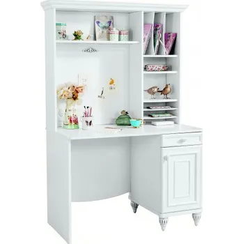 Psací stůl Psací stůl s nástavcem Ema - bílá