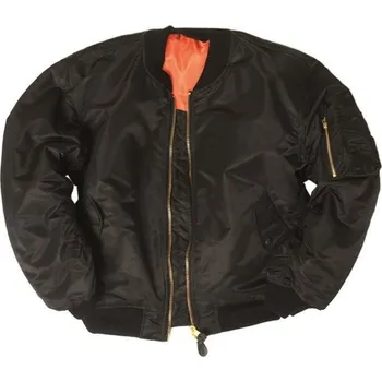 Pánský bomber MIL-TEC Bunda bomber MA1 BASIC ČERNÁ ČERNÁ - BLACK 5XL