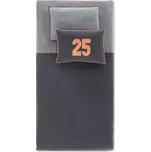 Ložní set 100x200cm Thor - šedá/oranžová