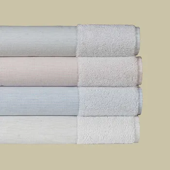 Koupelnová předložka Koupelnová předložka Kilyos, s příměsí lnu, v mentolové barvě, 50x85 cm